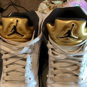 Olympic gold retro air Jordan 5